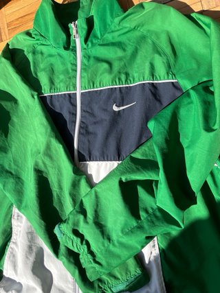 Chaqueta Nike Vintage Verde y Blanca
