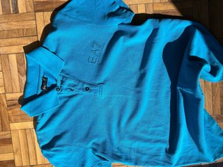 Camisa Polo Emporio Armani Vintage Azul