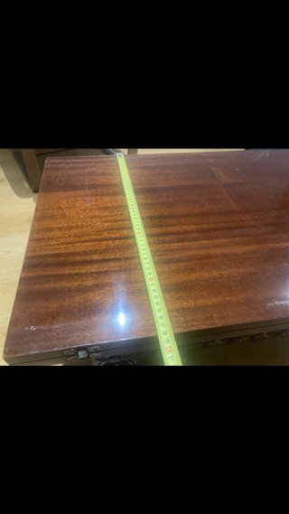Mesa de centro de madera marron