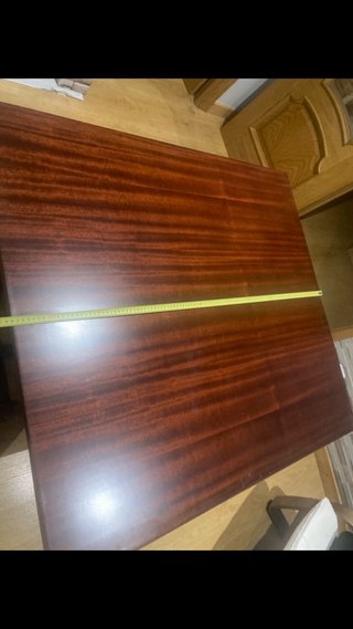 Mesa de centro de madera marron