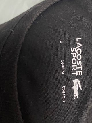 Camiseta Levi's y Lacoste Negra Talla S