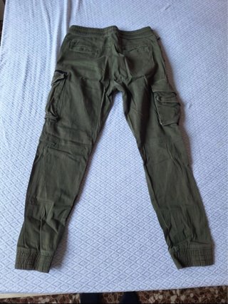 Pantaloni Cargo Uomo Terranova Verde Militare