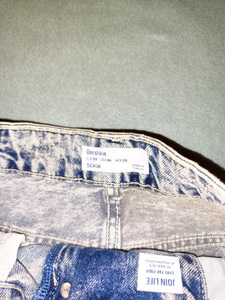 Falda denim Bershka T38