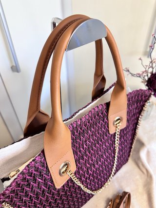 Bolso buganvilla y chocolate