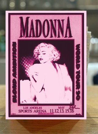 Póster Madonna Blond Ambition Tour