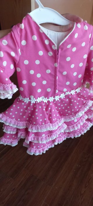 Vestido de gitana [ talla de 3 a 6  meses]