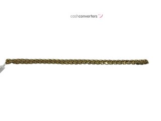 cadena oro 18k con circonita 30cm