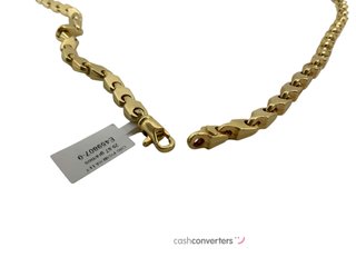 cadena oro 18k con circonita 30cm