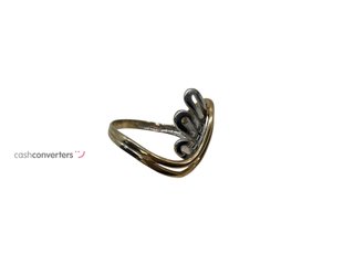 anillo oro 18k con circonita