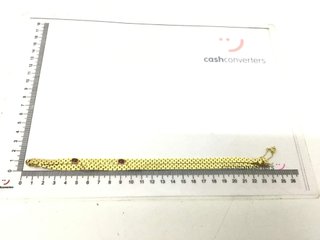 collar oro 18k con rubi 23cm