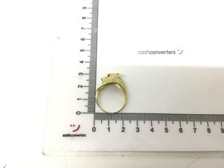 sortija oro 18k con circonita