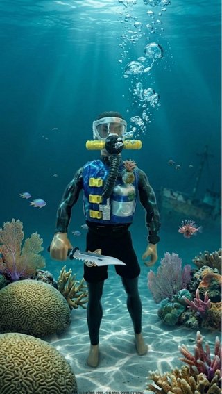 Action Man Submarinista Sub Aqua Extreme Hasbro 90