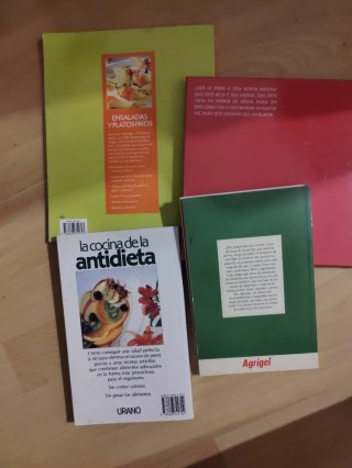 Lote de 4 libros de cocina y recetas