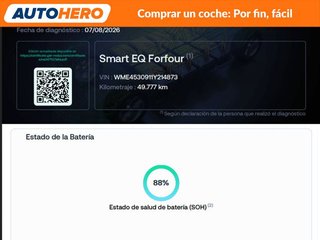 Smart Forfour electric drive 60 kW passion