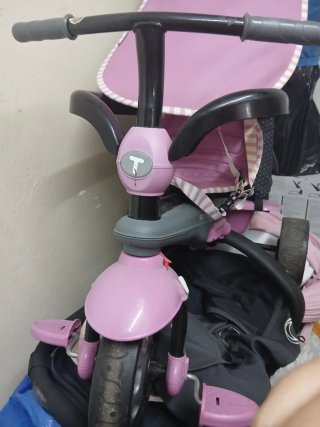 Triciclo infantil evolutivo rosa