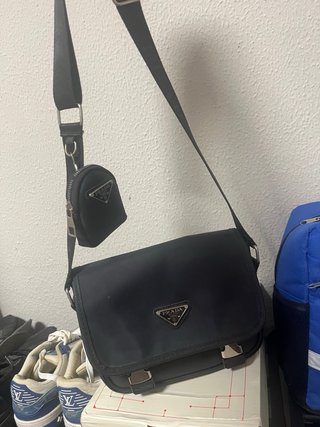 Bolso Prada Hombre Negro
