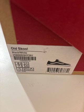 Zapatillas Vans Bambas old Skool black white