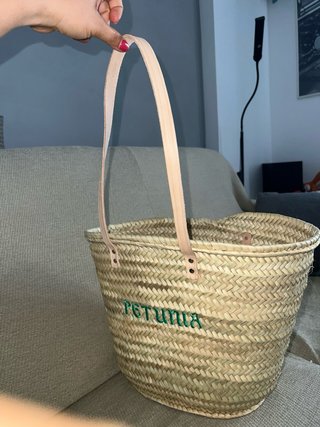 Cesta de mimbre Petunia Ibiza