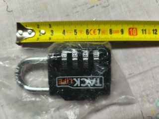 Candado combinación Tack life negro