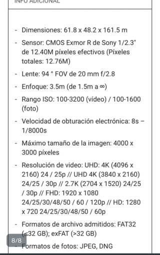 DJI Osmo Cámara Estabilizador