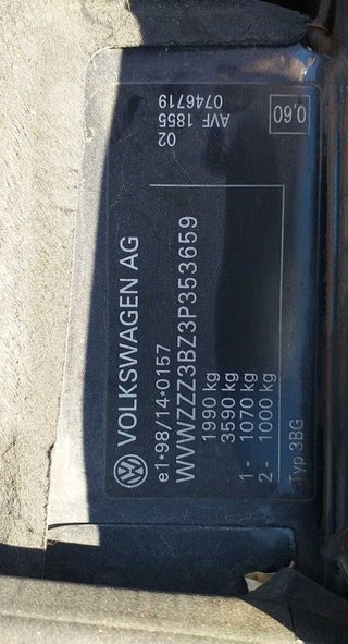 Llanta volkswagen 3b0601025l passat 1.9 tdi 391092