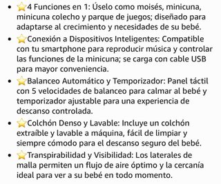 Cuna colecho eléctrica