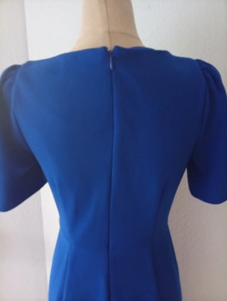 Vestido Midi Tubo Lápiz Azul Calvin Klein Evento
