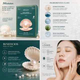 JMsolution Mascarilla Facial Perla Hidratación