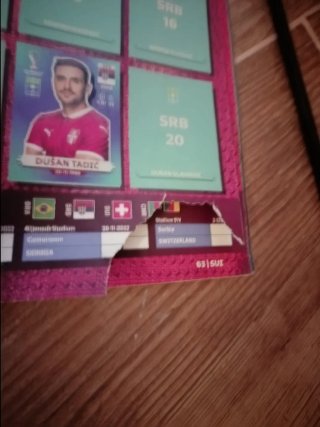Lote 5 álbumes futbol stickers Panini mundial 22