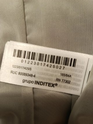 Vestido midi Zara gris