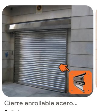 Persiana enrollable metálica motorizada