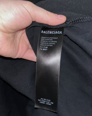 Balenciaga París Oversize Tee Shirt Camiseta Negra