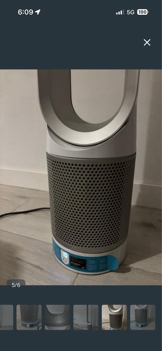 Purificador y Ventilador Dyson Plata/Azul