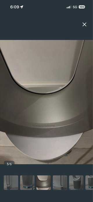 Purificador y Ventilador Dyson Plata/Azul