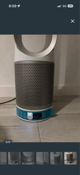 Purificador y Ventilador Dyson Plata/Azul