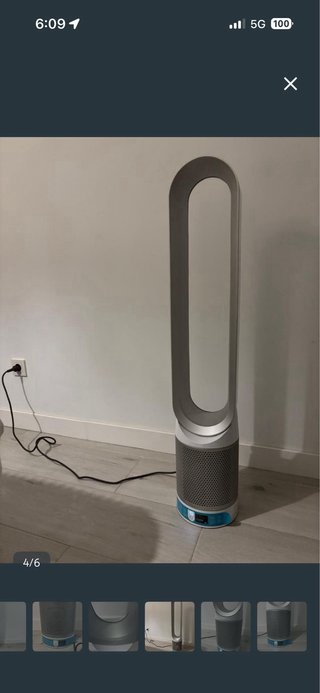 Purificador y Ventilador Dyson Plata/Azul