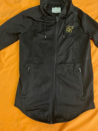 Chaqueta SikSilk Negra con Cremallera