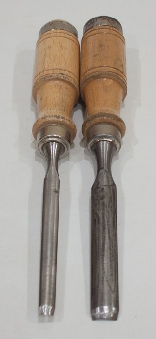 2 GUBIAS DE CARPINTERO URKO DE 7 Y 12 MMS.