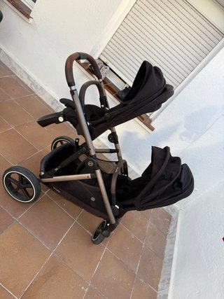 Cybex Gazelle S Silla de Paseo Doble gemelar negra