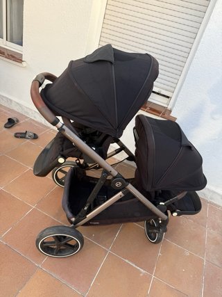 Cybex Gazelle S Silla de Paseo Doble gemelar negra