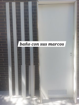 Puerta lacada blanca