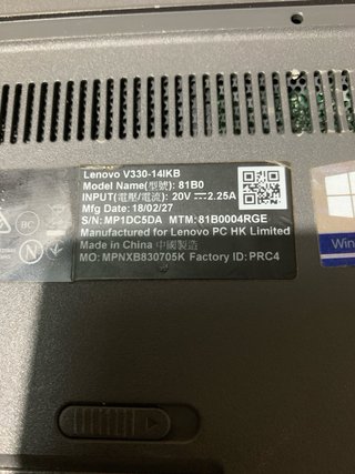 Lenovo V330-14IKB Notebook