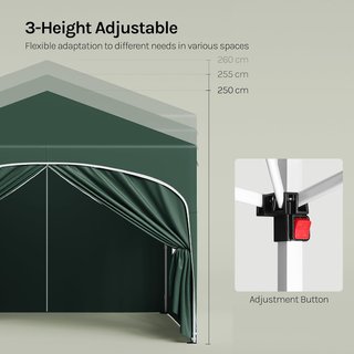 CARPAS 3X3 VERDES PLEGABLES NUEVAS CON PAREDES