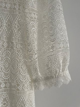 Vestido blanco encaje talla M Salsa. Puede ser L