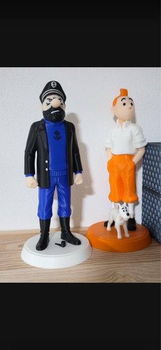 Figura Tintín y Milú 3D