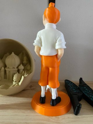 Figura Tintín y Milú 3D