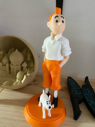 Figura Tintín y Milú 3D