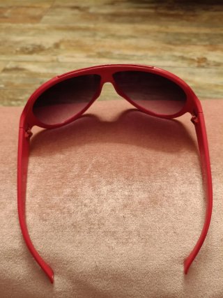 Occhiali da sole mascherina vintage rossi