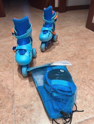 Patines extensibles T. 25-28 + protecciones