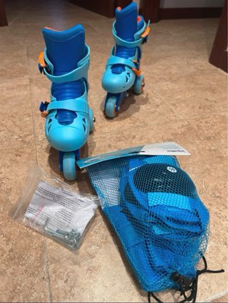 Patines extensibles T. 25-28 + protecciones